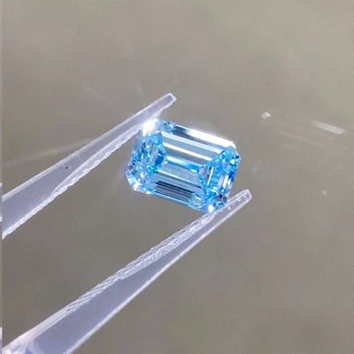 ZKZダイヤモンド 10モスブルーエメラルド切断ラボ成長CVDダイヤモンド 1-1.6ct