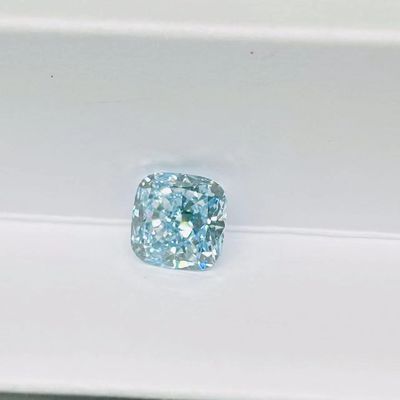 VS1クッションの華麗な切口CVDの実験室によって育てられる青いダイヤモンド3.2ct-3.6ct