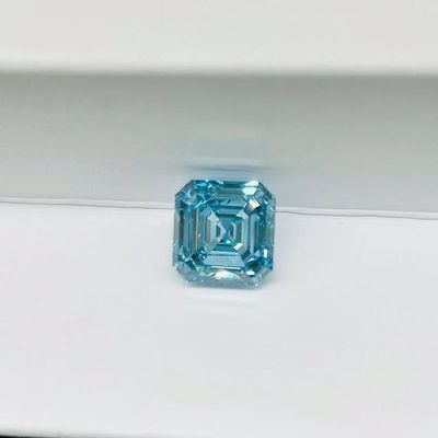 Asscherは青く総合的なダイヤモンドの実験室を設計したダイヤモンド1-2のカラットを切った