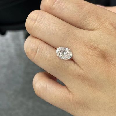 宝石類の装飾1-1.99Caratの楕円形の緩く総合的なダイヤモンドVVS-VS