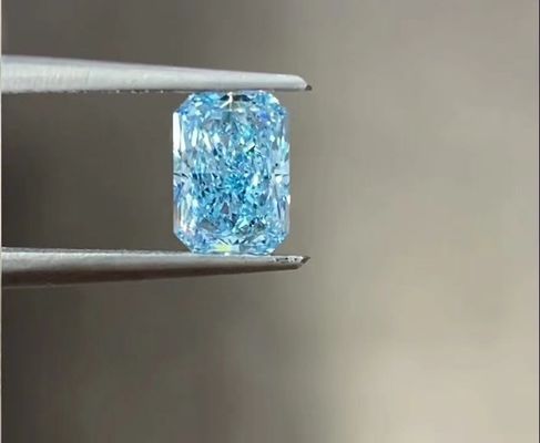 4ct 10 Mohsの大型実験室によって育てられる青いダイヤモンドの放射華麗な切口