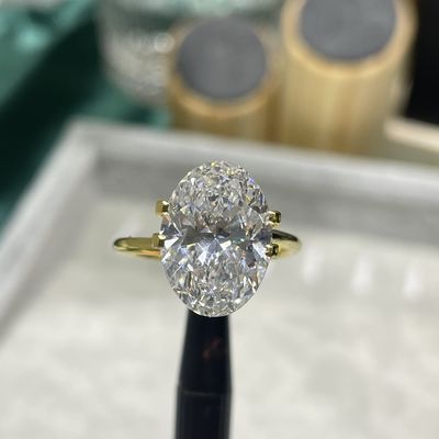 5ct 大型 実験室で育った CVD ダイヤモンド 円形 ブリリアントカット IGI 認定
