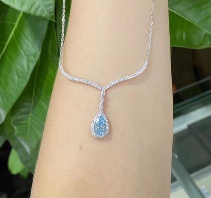 1.75ct Cvd ラボ成長ダイヤモンド ネックレス 10 モース