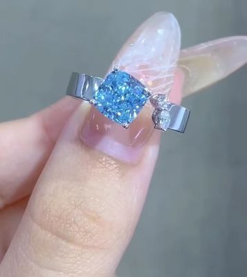 クッションカット 婚約指輪 ダイヤモンド 宝石 ローズ ダイヤモンド 宝石 ダイヤモンド