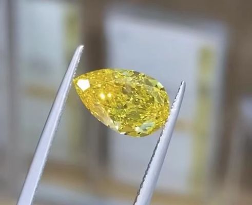 認証された合成ダイヤモンド 黄色いダイヤモンド 製造元 製造元 製造元