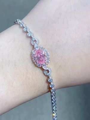 ピンク ダイヤモンド テニス ブレスレット 2.08ct