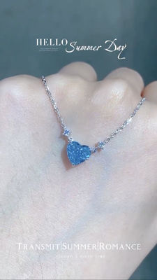 ブルーラボ製 ダイヤのネックレス 1.51ct ハートカット GRC認証