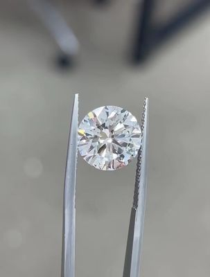 クラシック・ラウンド・ブリリアント・カット ラボで作られたCVD ホワイト・ローズ・ダイヤモンド 2-3CT IGI ジュエリー装飾用