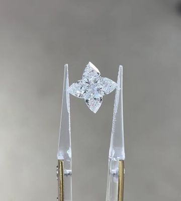 実験室製 ダイヤモンド CVD IGI 認証 合成ダイヤモンド 四葉クローバー リング ネックレス