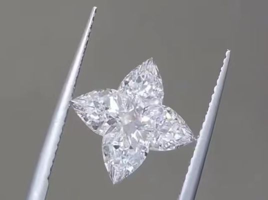 ホワイトラボ栽培ダイヤモンド 4CT CVD LV カット・ロースダイヤモンド DEF VS1 宝石飾り
