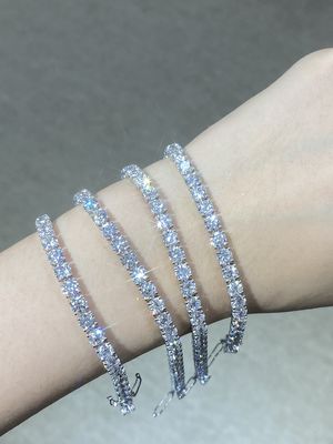 合成 実験室産 ダイヤモンド ブレスレット カスタム 宝石 テニス ブレスレット