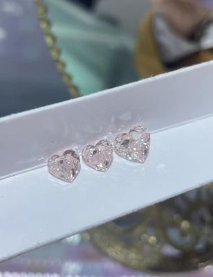 ハート ピンク ダイヤモンド 培養 実験室 生成 ダイヤモンド 首輪 リング ペンダント