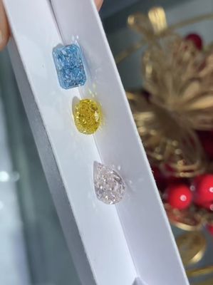 ライトピンクラボ 成長したダイヤモンド ゆるやかなダイヤモンド 製造された彩色のダイヤモンド