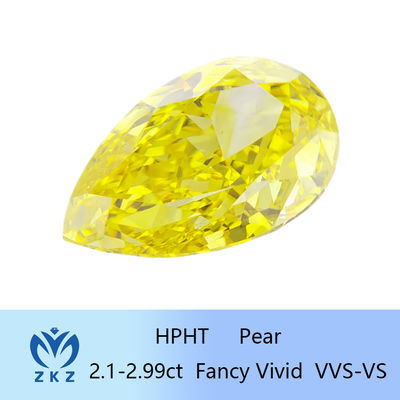 10 モース・ローズ・ピアスカット 黄色ダイヤモンド 2.1ct から 2.99ct