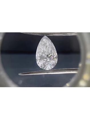 ピアス形 製造されたダイヤモンド 栽培されたCVD ダイヤモンド 試験に合格