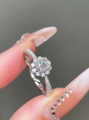 陽花 実験室で育てた ダイヤモンドの指輪 プレゼント 婚約の指輪