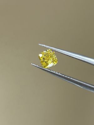 クッションラボ栽培ダイヤモンド IGI認定ダイヤモンドラボ作成黄ダイヤモンドHPHT